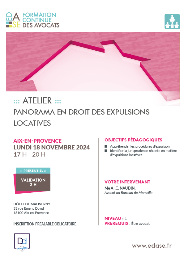 PANORAMA EN DROIT DES EXPULSIONS LOCATIVES