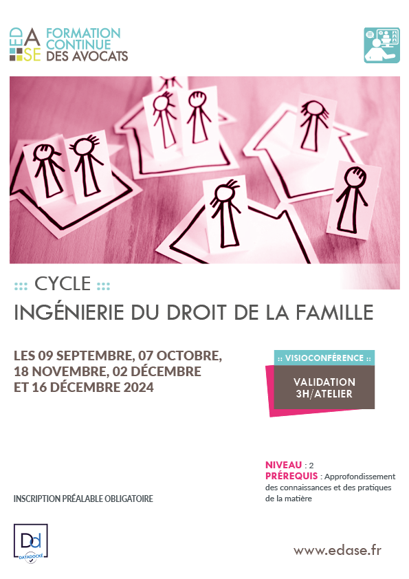 CYCLE INGÉNIERIE DU DROIT DE LA FAMILLE. ATELIER I - LA PRESTATION COMPENSATOIRE