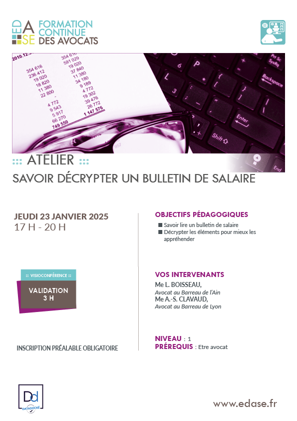 SAVOIR DÉCRYPTER UN BULLETIN DE SALAIRE