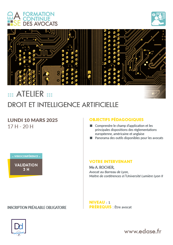 DROIT ET INTELLIGENCE ARTIFICIELLE