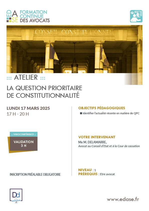 LA QUESTION PRIORITAIRE DE CONSTITUTIONNALITÉ